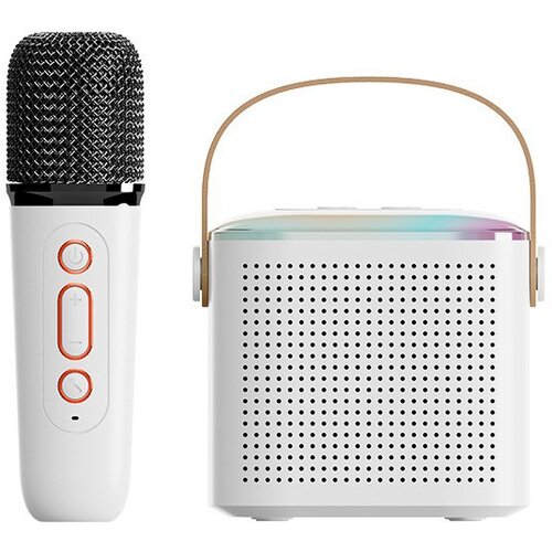 INF domači karaoke bluetooth zvočnik mikrofon Y1 - enojni mikrofon white, (21778875) Slike