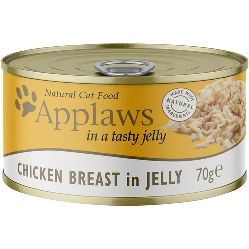 Applaws Adult hrana za mačke u želeu 6 x 70 g - Piletina