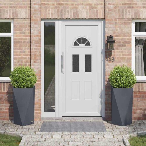 vidaXL Sadilica 2 pcs Antracit 40 x 40 x 75 cm Čelik Cijene