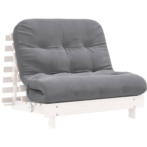 Maison Chic futon - futonski ležalnik z ležiščem bela 100x206x11 cm trdna borovina, (21729481) Cene