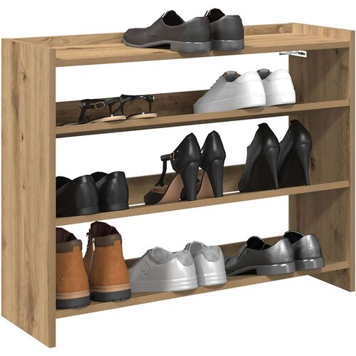 vidaXL Regal za čevlje artisan hrast 80x25x62 cm inženirski les Cene
