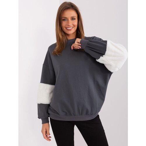 FANCY Sweatshirt-FA-BL-8903.26-graphite Cene
