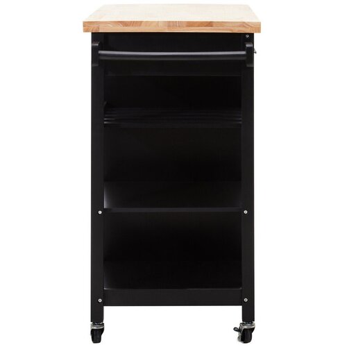 Premier Housewares Servirni voziček na kolesih iz masivnega kavčukovca 48x105 cm Frankfurt &amp;ndash; Slike