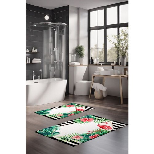  CT-5319 multicolor bathmat set (2 pieces) Cene