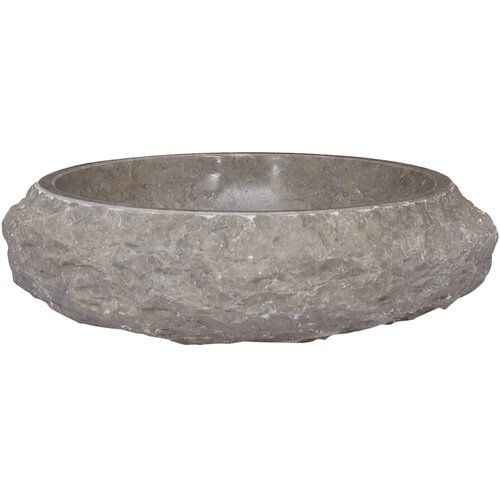 vidaXL Umivalnik siv &Oslash;40x12 cm marmor, (5000179282) Cene