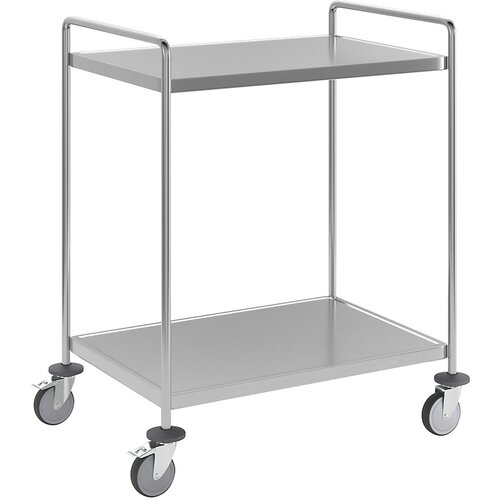 Kongamek Zvarjen nivojski voziček iz nerjavnega jekla, DxŠxV 825 x 575 x 1010 mm, 2 nivoja Cene