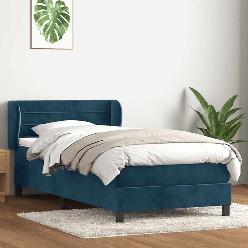 Box Spring krevet s madracem tamnoplavi 80x210 cm bar&scaron;un Cijene