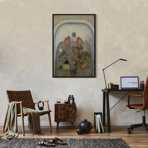  Slika - Frida Kahlo &amp;ndash; What the Water Gave Me 40x60 U crnom drvenom okviru Slike