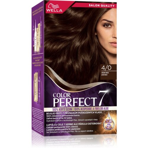 Wella Color Perfect Intense barva za lase odtenek 4/0 Medium Brown 1 kos Slike