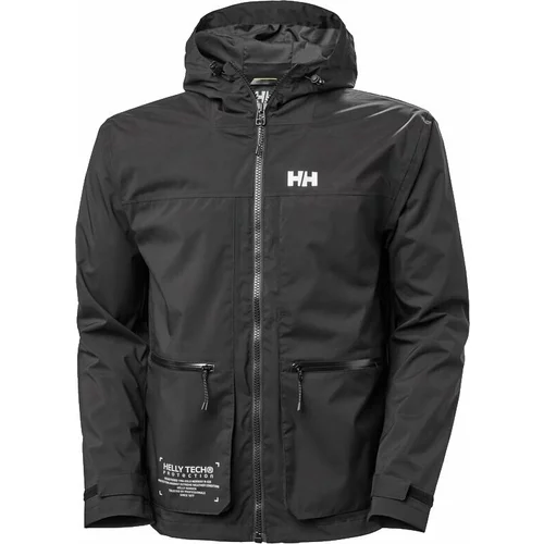 Helly Hansen Men's Move Hooded Rain Jacket Black XL Jakna na otvorenom