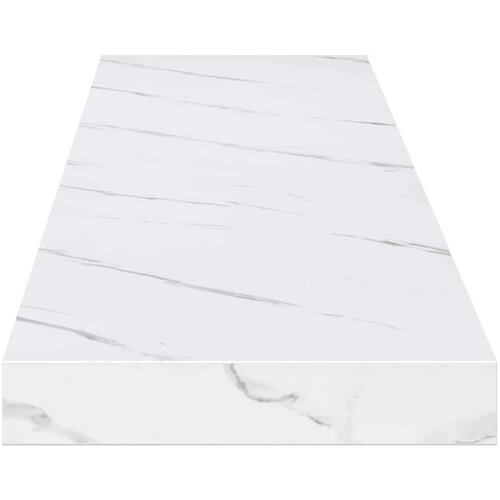  Polica na zidu Zidne 2 pcs Bijeli mramor 120 x 23 5 x 4 cm Slike