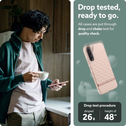 Spigen Caseology ovitek Parallax za Samsung Galaxy S22 5G roza Slike