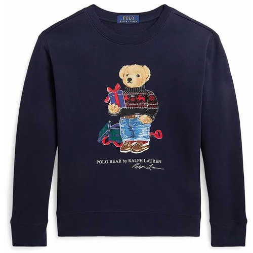 Polo Ralph Lauren Otroški pulover mornarsko modra barva
