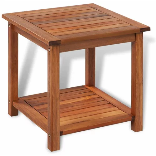  Stranska mizica trden akacijev les 45x45x45 cm, (20625683)
