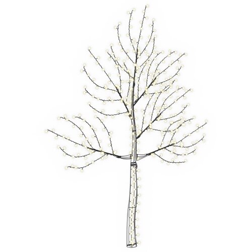  LED zidno božićno drvce 210 cm 312 LED lampica Topla bijela Slike