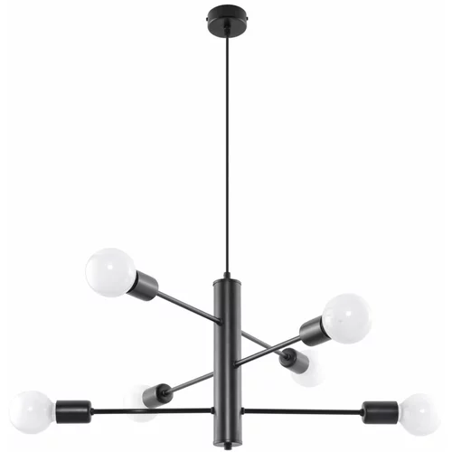 Nice Lamps Črna viseča svetilka Sollux Donato 6