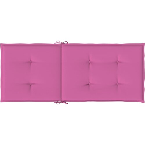  Jastuci za stolicu s visokim naslonom 4 kom ružičasti tkanina 120 x 50 x 3 cm Slike