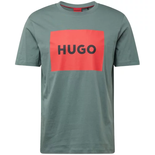 Hugo Majica 'Dulive222' tamno zelena / crvena / crna