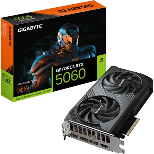 Gigabyte RTX 5060 8GB WINDFORCE OC GDDR7 Slike
