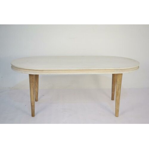  Jedilna Miza DKD Home Decor Bela Zlat Medenina Mangov les 180 x 90 x 76 cm Slike