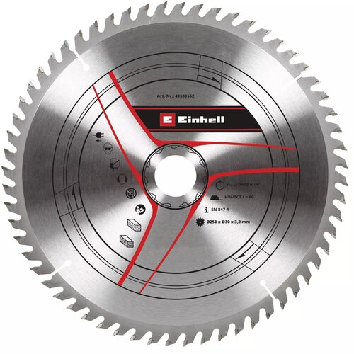 Einhell 49589552 rezni list za cirkular, 250x30x3.2mm, 60 zuba Cene
