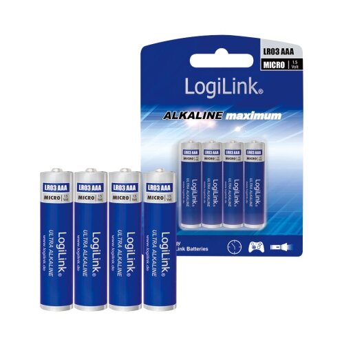 Logilink Baterije AAA Alkaline LR03B4 4KOM Slike