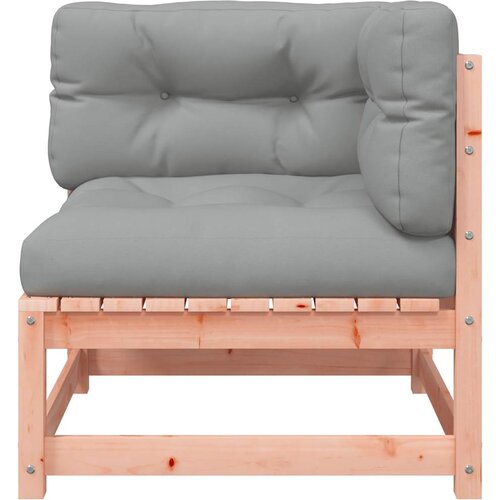  Kutna vrtna sofa s jastucima od masivnog drva duglazije Smeđa Slike