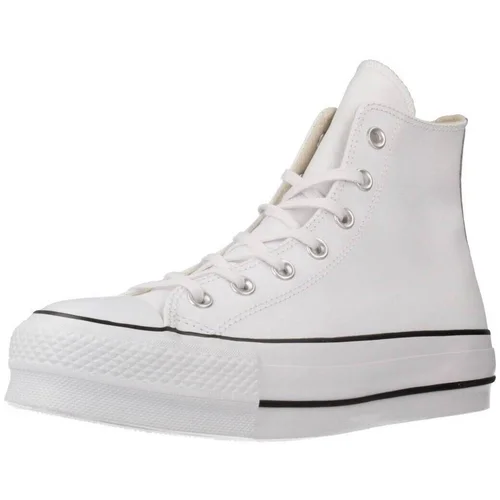 Converse Modne superge CHUCK TAYLOR ALL STAR PLATFORM LEATHER Bela