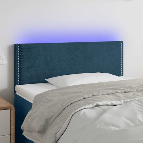  LED uzglavlje tamnoplavo 100x5x78/88 cm baršunasto Cene