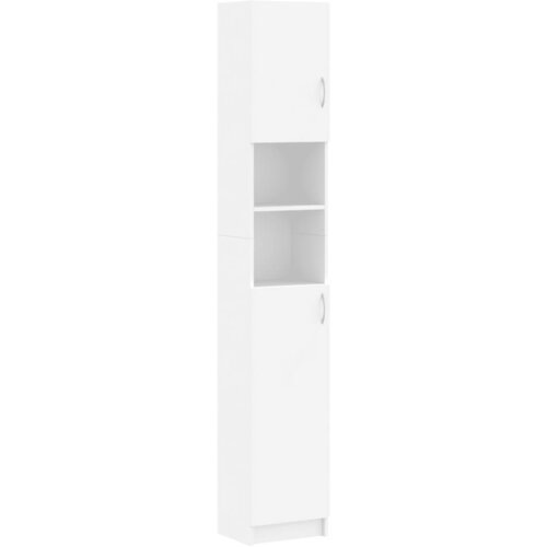 Maison Chic Kopalniška omarica - Kopalniški kabinet bela 32x25,5x190 cm iverna plošča, (21794481) Cene