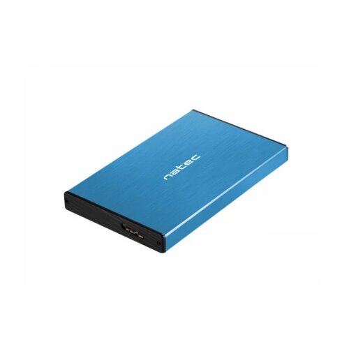 Natec NKZ-1280 RHINO GO, HDD/SSD External Enclosure 2.5", SATA III, USB3.0, Aluminium, Blue Cene