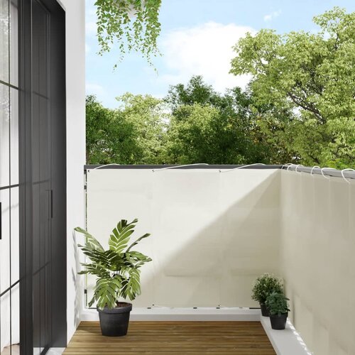  The Living Store Balkonsko platno krem 120x700 cm 100 % poliestrski oxford - Balkonsko Platno, (21498482) Cene