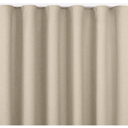  Curtain CARMENA color beige style classic transparent wave tape 7 cm braid 140x175 HOMEDE Slike