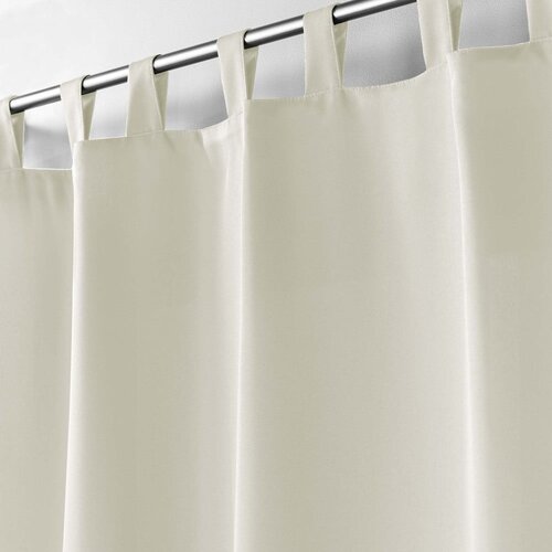 Douceur d int&amp;eacute;rieur Kremno bela zavesa 140x260 cm Essentiel &amp;ndash; Slike