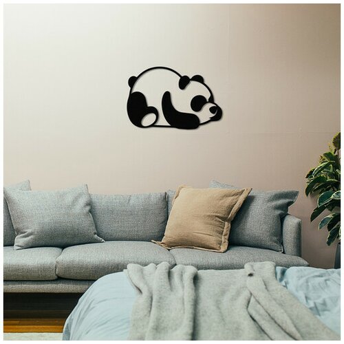 Wallity dekorativni metalni zidni dodatak panda metal decor Cene