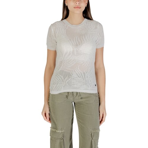 Desigual Majice s kratkimi rokavi TS_SACRAMENTO 25SWTK97 Bela Cene