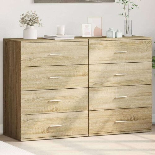VidaXL Komoda 2 kom boja hrasta sonome 60x39x80 cm konstruiranog drva Slike