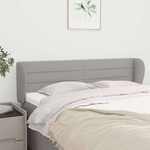  Uzglavlje s ušima svjetlosivo 147x23x78/88 cm od tkanine Cijene