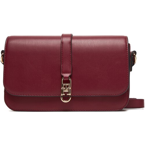 Tommy Hilfiger Ročna torba Th Libre Flap Crossover AW0AW17723 Bordo rdeča Cene
