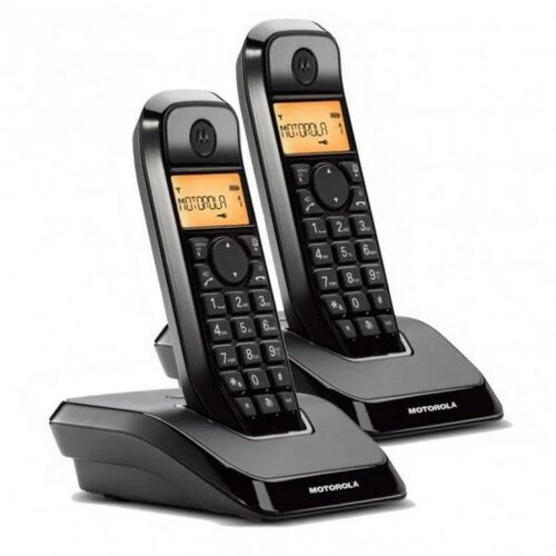 Motorola S1202 paket 2 črnih brezžičnih telefonov, (21408631) Cene