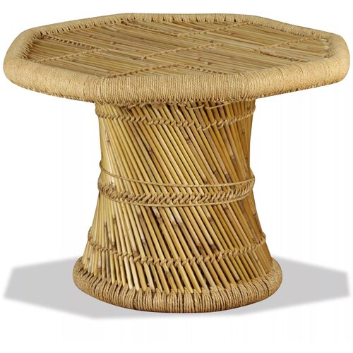 vidaXL Klubska mizica iz bambusa osemkotna 60x60x45 cm Cene