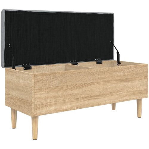  Klupa za pohranu boja hrasta 102x42x46 cm od konstruiranog drva Slike