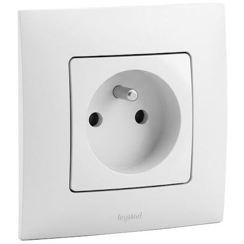 Legrand kućna utičnica 250V/16A sa okvirom niloe bela Slike