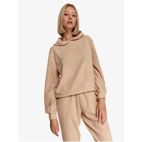 Top Secret Beige women's hooded sweatshirt - Women Top Secret Beige women's hooded sweatshirt - Women