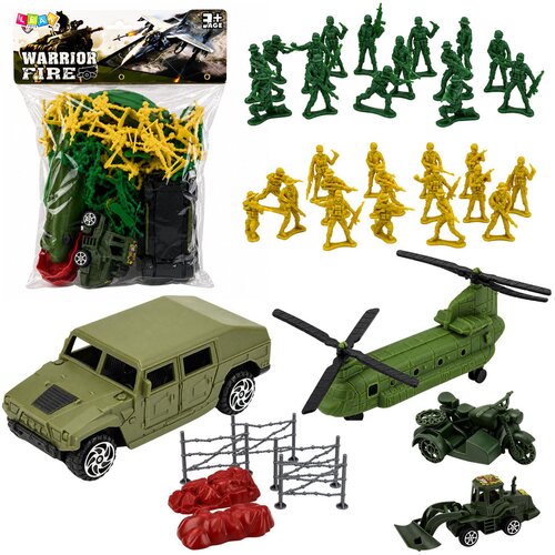 Military Set Soldiers Helicopter Vehicles Base 58 pcs. Cijene