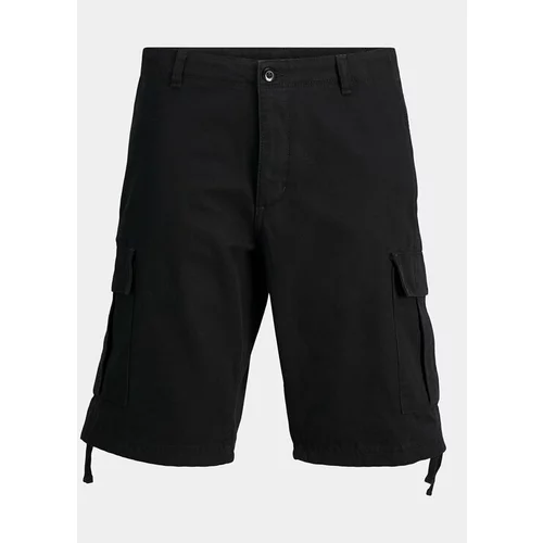 Jack & Jones Kratke hlače iz tkanine Barkley 12248685 Črna Regular Fit