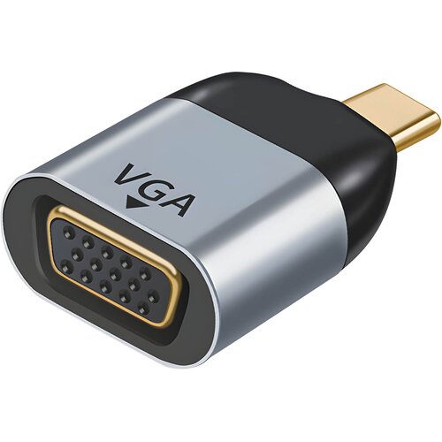 AVIZAR USB-C mo&amp;scaron;ki na VGA ženski video adapter, kompakten - siv, (21261872) Slike