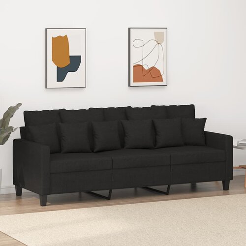 vidaXL trosed črn 180 cm blago Cene