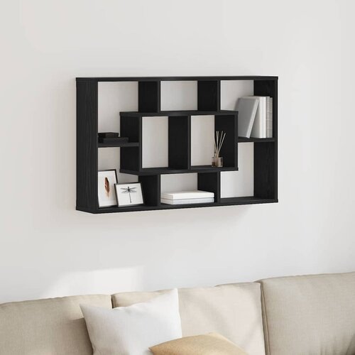  Polica na zidu Crni hrast 85 x 16 x 52,5 cm Konstruirano drvo Cene