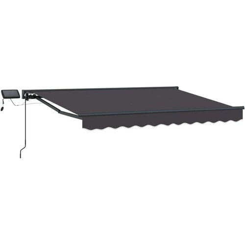  Ručni okvir tende s LED-ima Antracit 3 5 x 2 m - Antracit Antracit 3 5 x 2 m Cene